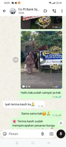 Testimonial Papan Bunga magelang